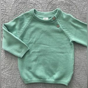 Never worn H&M kids light green sweater - Size 9 Months